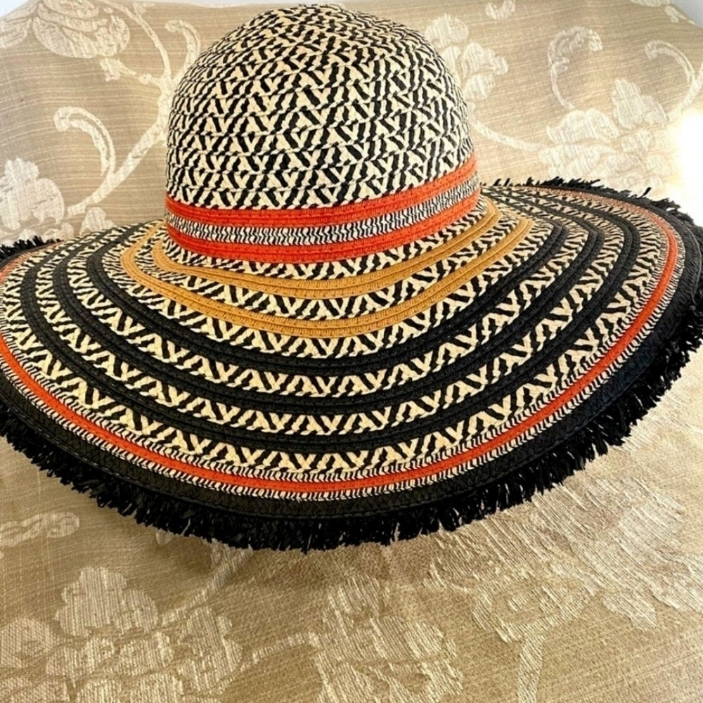 🪅 ALDO Women large  summer colorful wicker hat